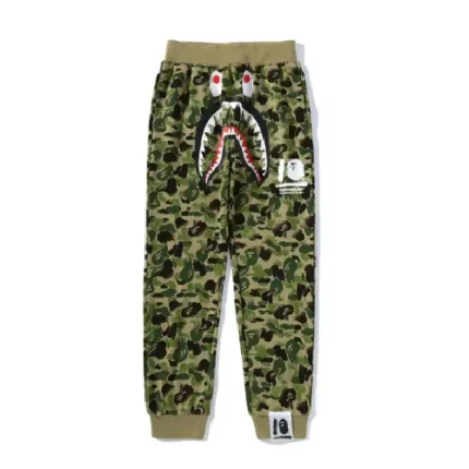 Bape Camo Shark Sweatpants Green