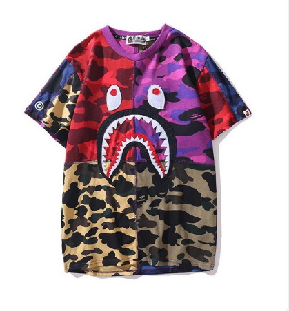 Bape Camo Shark T Shirt