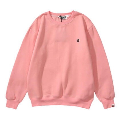 Bape Shark Solid Sweatshirt Pink