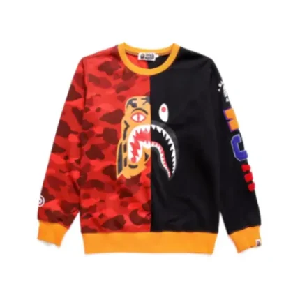 Bape Shark Sweater Red Black